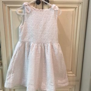 Girls Kate Spade White Eyelet Dress Size 5